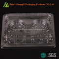 2 compartment hinged clear muffin packaging box